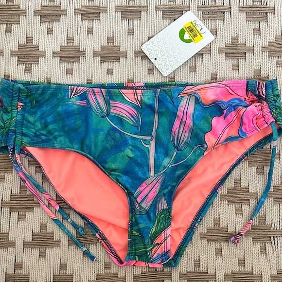 Next Blue and Pink Floral Bikini Bottom - Picture 1 of 4